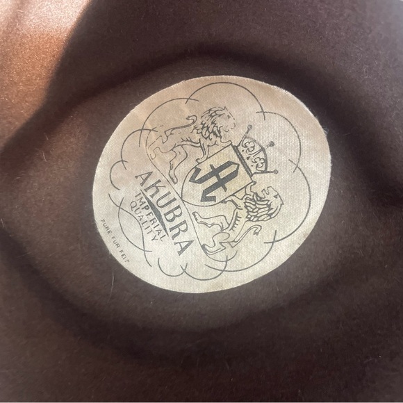 Akubra Snowy River Chocolate Brown Hat, Australian, Outback, Western, sz 6 7/8” - Picture 2 of 11